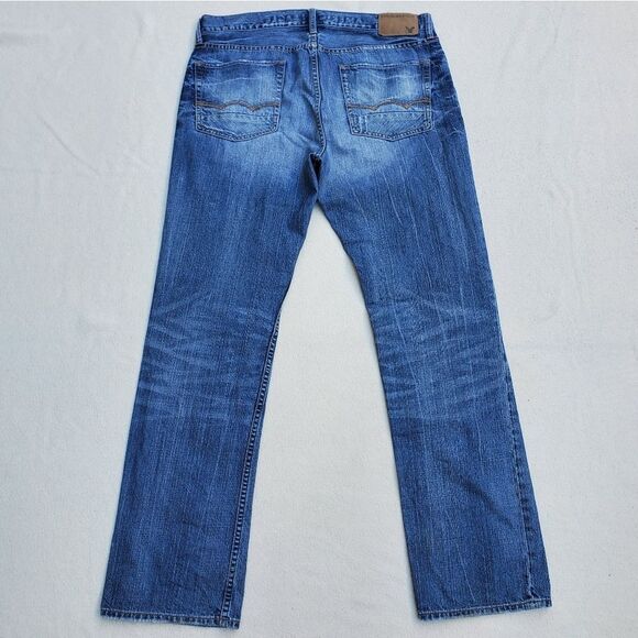 American Eagle Outfitters Original Straight Distressed Jeans 34W x 34L - Picture 6 of 6